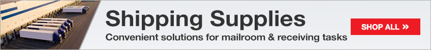 Shipping Supplies - Convenient solutions for mailroom & receiving tasks