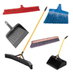 Shop Brooms, Dustpans, & Handles