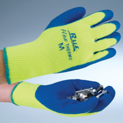 その他 SALSATION gloves Rib knit-gloves NSI Ruf-flex® Lite Black Rubber Palm Coated Nylon String Knit
