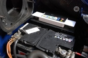 Be cautious of chemicals at battery charging stations 