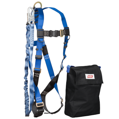 NSI Combination Fall Protection Harness & 6' Shock Absorbing