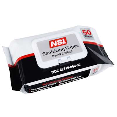 NSI Sanitizing Wipes - 365659 - Northern Safety Co., Inc.