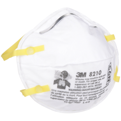 8210 N95 Standard Size Disposable Respirator Masks, 20/Box