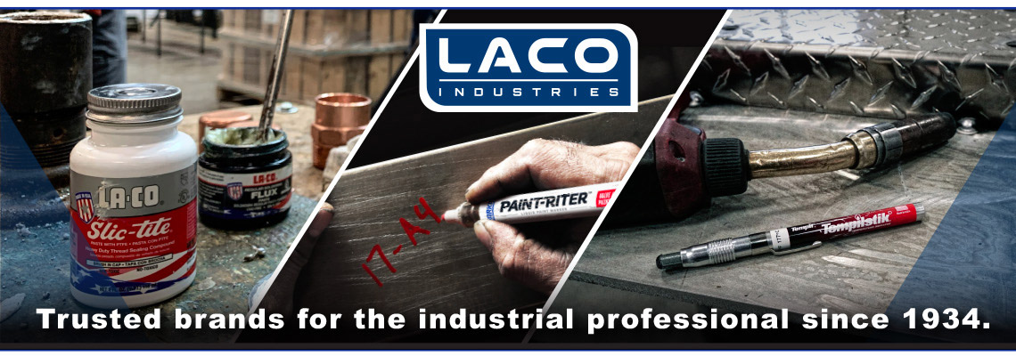 Laco Industries. Trusted Brands for the Industiral Professional since 1934.