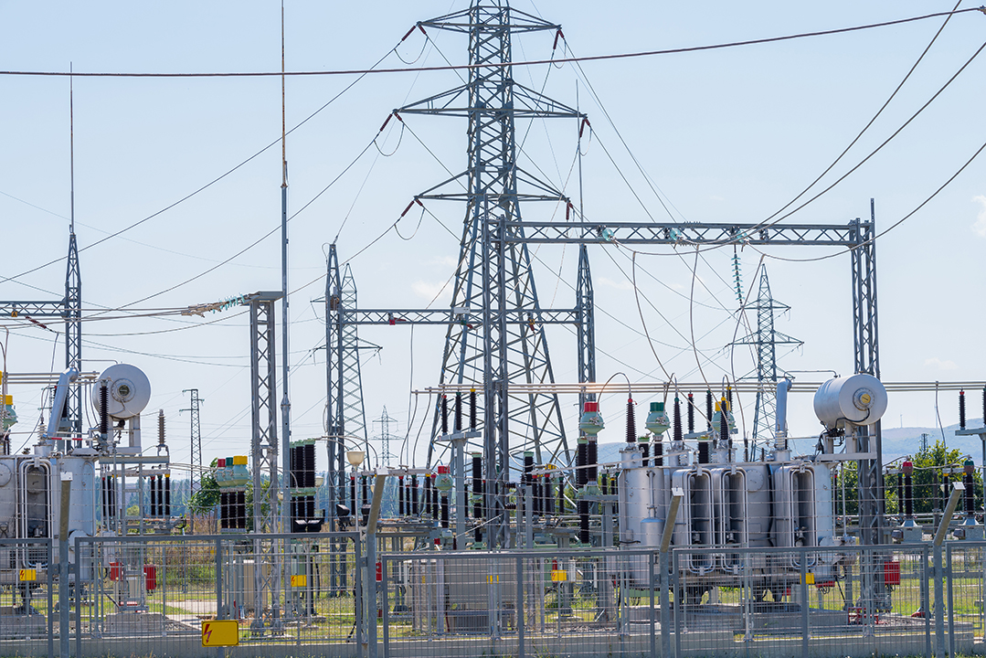Image of of an electrical sub station