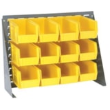 Ultra Hanging System – 27"L x 8"W x 21"H Steel Bench Rack    With (12)–11"L x 5 1/2"W x 5"H Bins thumbnail 2