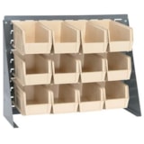 Ultra Hanging System – 27"L x 8"W x 21"H Steel Bench Rack    With (12)–11"L x 5 1/2"W x 5"H Bins thumbnail 4