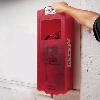 Small Fire Extinguisher Cabinet, Fits 5 lb. & Short 10 lb. Units