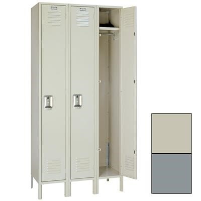 18"W x 18"D x 72"H Single Tier Steel Locker – 3 Unit