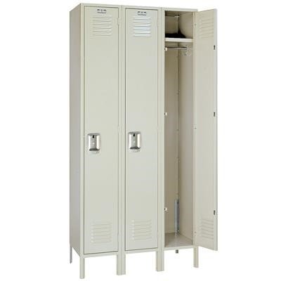 18"W x 18"D x 72"H Single Tier Steel Locker – 3 Unit