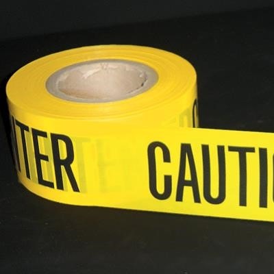 2 Mil Yellow Economy Barrier Tape, 3" x 1000' – Caution Do Not Enter