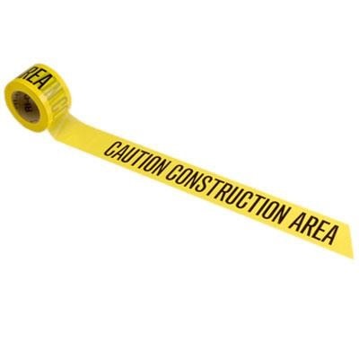 2 Mil Yellow Economy Barrier Tape, 3" x 1000' – Caution Construction Area