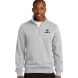 Men's 1/4-Zip Sweatshirt, Custom Product Add Your Logo thumbnail 1