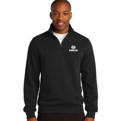 Men's 1/4-Zip Sweatshirt, Custom Product Add Your Logo