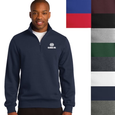 Men's 1/4-Zip Sweatshirt, Custom Product Add Your Logo
