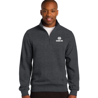 Men's 1/4-Zip Sweatshirt, Custom Product Add Your Logo