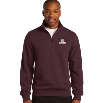 Men's 1/4-Zip Sweatshirt, Custom Product Add Your Logo