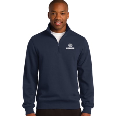Men's 1/4-Zip Sweatshirt, Custom Product Add Your Logo