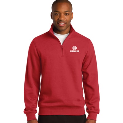 Men's 1/4-Zip Sweatshirt, Custom Product Add Your Logo