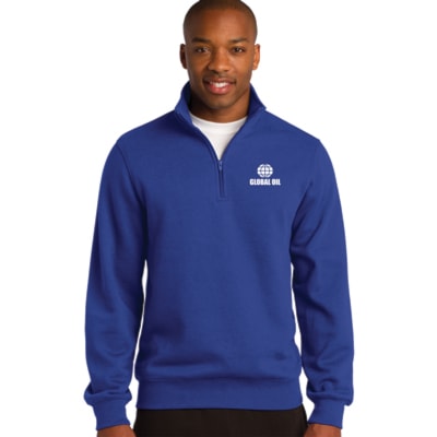 Men's 1/4-Zip Sweatshirt, Custom Product Add Your Logo
