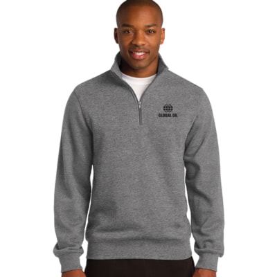 Men's 1/4-Zip Sweatshirt, Custom Product Add Your Logo