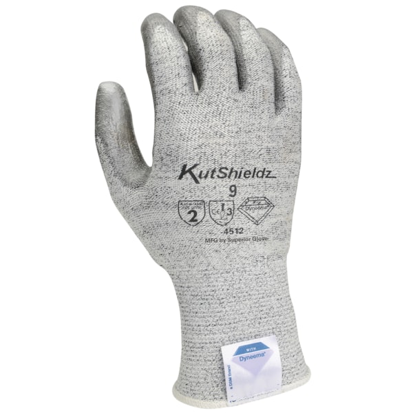 Polyurethane Palm Coated Dyneema® Level A2 Cut Resistant Gloves