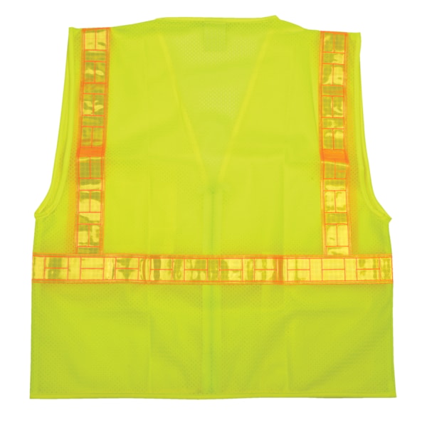 Class 2 Reflective Prismatic Stripe Hi-Vis Mesh Traffic Safety Vest