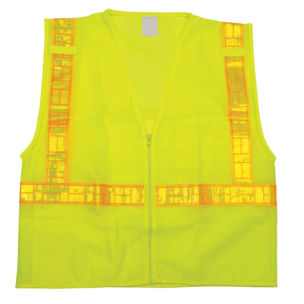 Class 2 Reflective Prismatic Stripe Hi-Vis Mesh Traffic Safety Vest