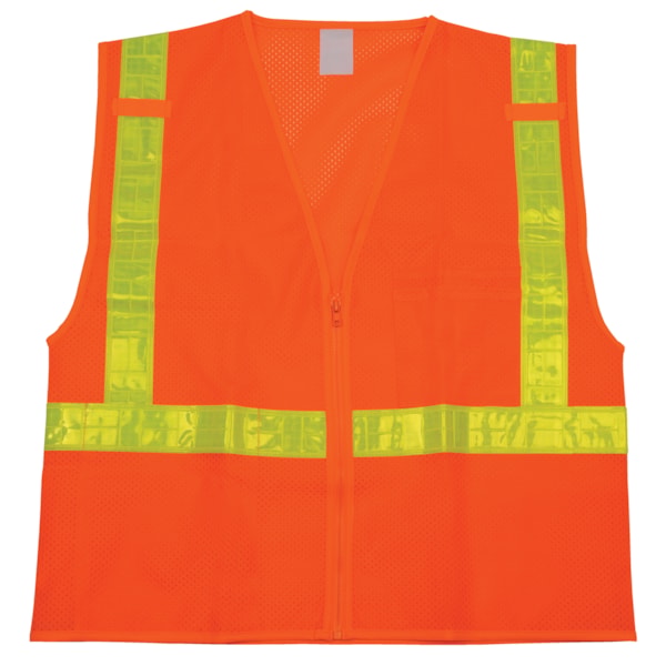 Class 2 Reflective Prismatic Stripe Hi-Vis Mesh Traffic Safety Vest