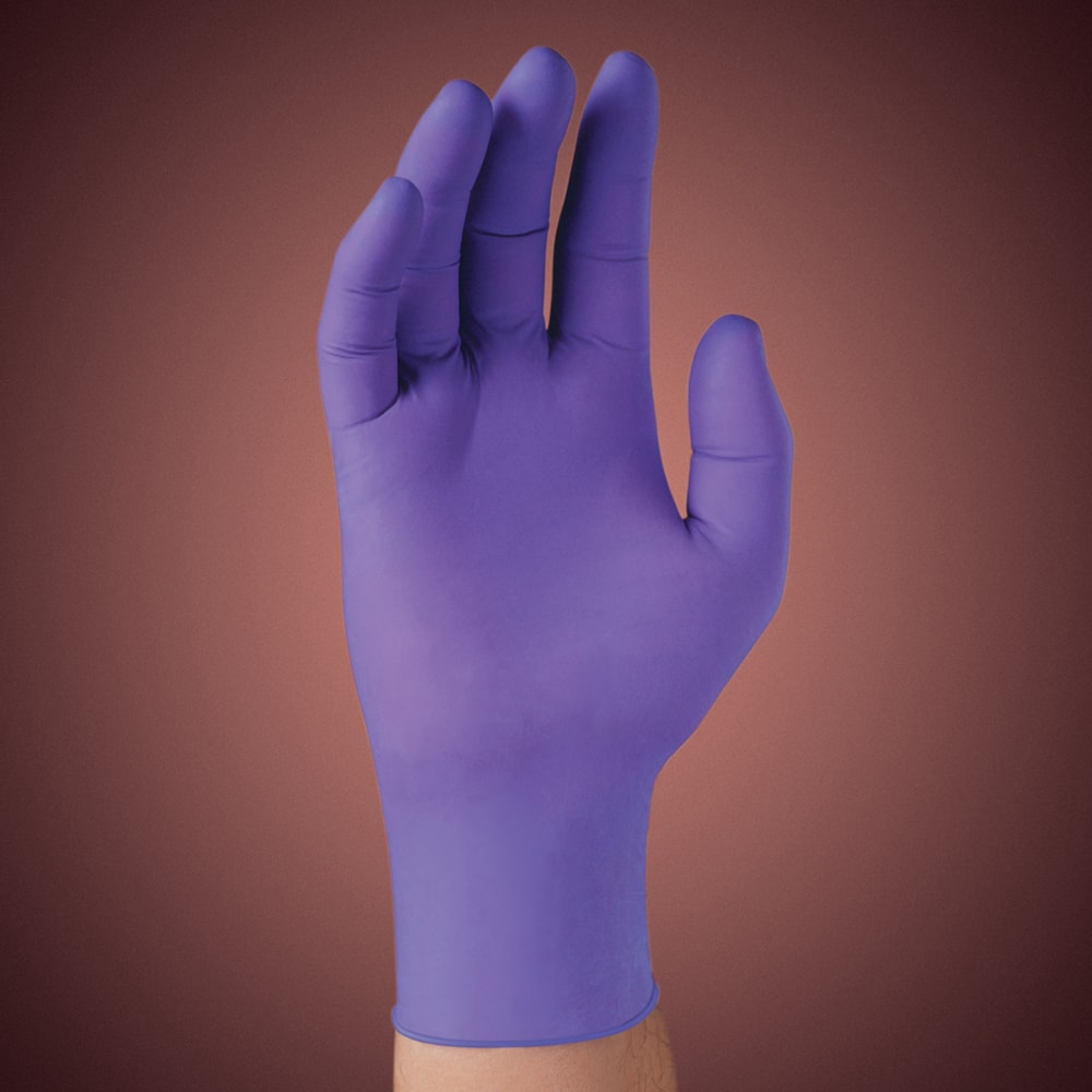 KIMTECH™ 6 mil Powder-Free 9.5" Purple Nitrile Exam Gloves, 100 & 90/Box