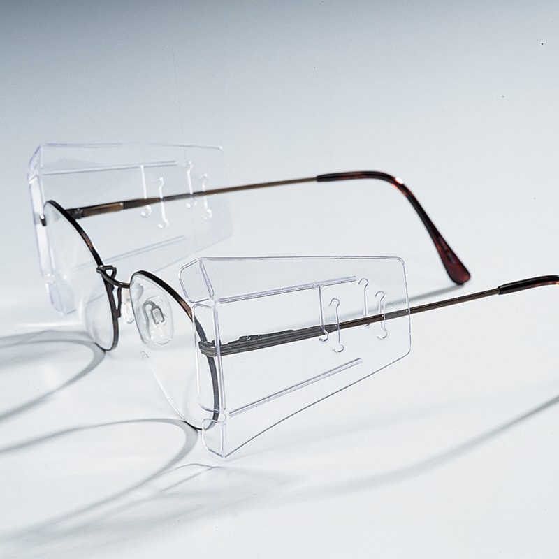 Slip-On Plastic Eyeglasses Safety Side Shields, Pair