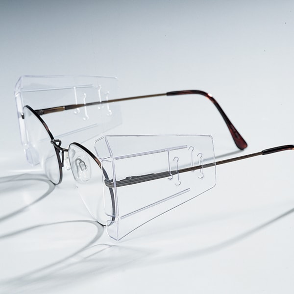Slip-On Plastic Eyeglasses Safety Side Shields, Pair