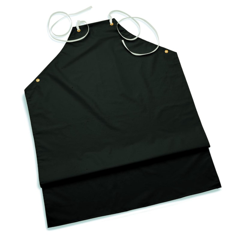 Heavyweight 18 oz. 35"W x 45"L Black Hycar Apron