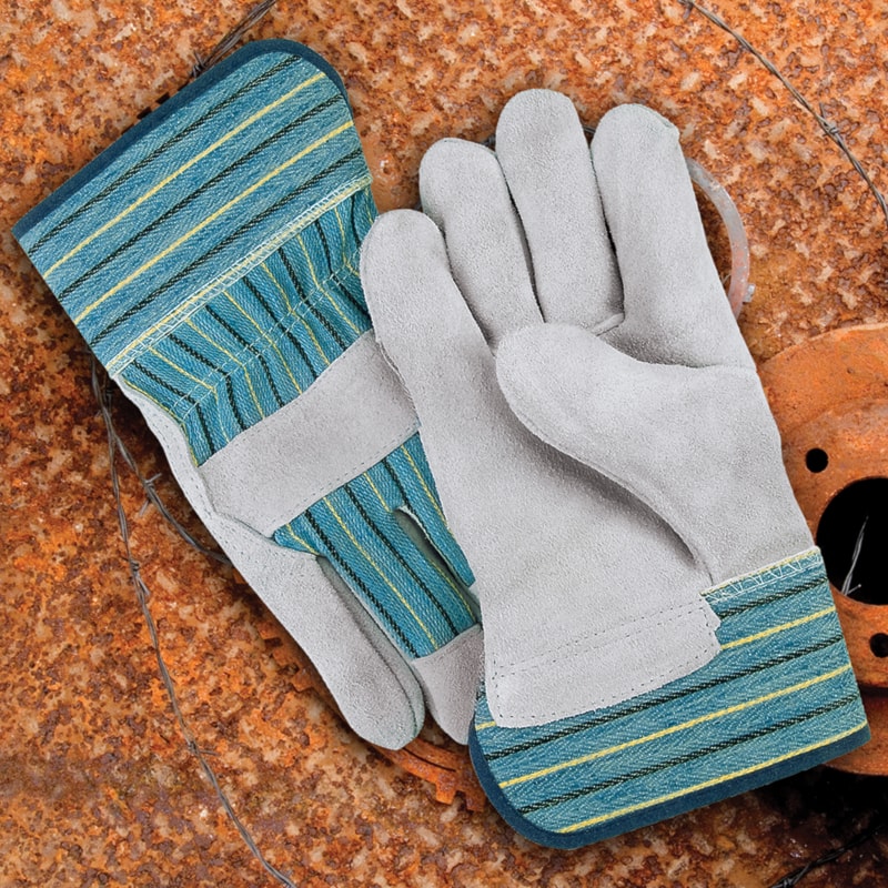 Select Shoulder Leather Palm Safety Cuff Work Gloves