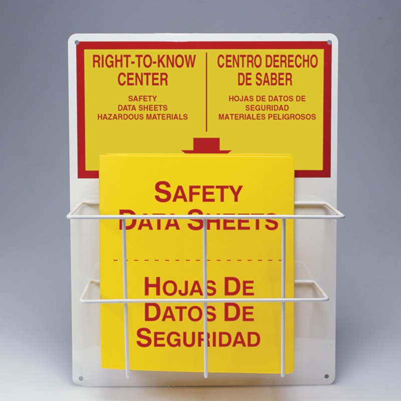 Bi-Lingual Right-To-Know Compliance Center with 1.5" Binder