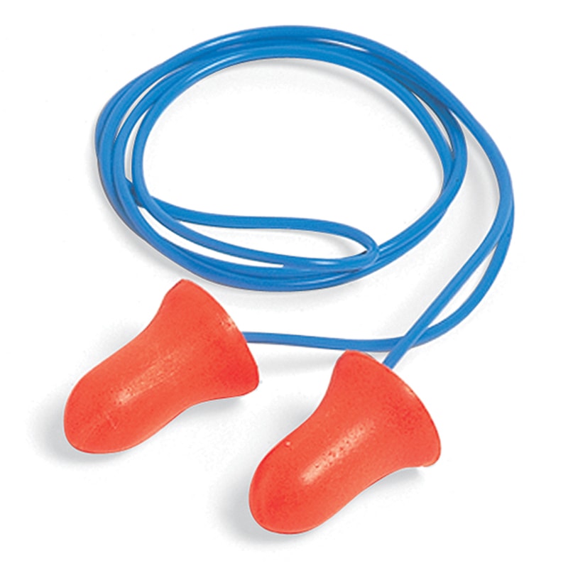 MAXIMUM® Pre-Shaped Corded NRR 33 Disposable Ear Plugs, 100 Pair