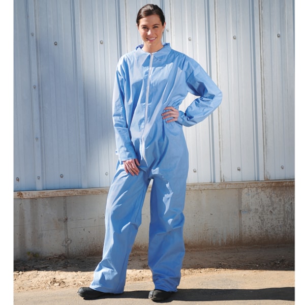 A65 Collar, Open Wrists & Ankles Standard Disposable Flame-Resistant FR Coveralls