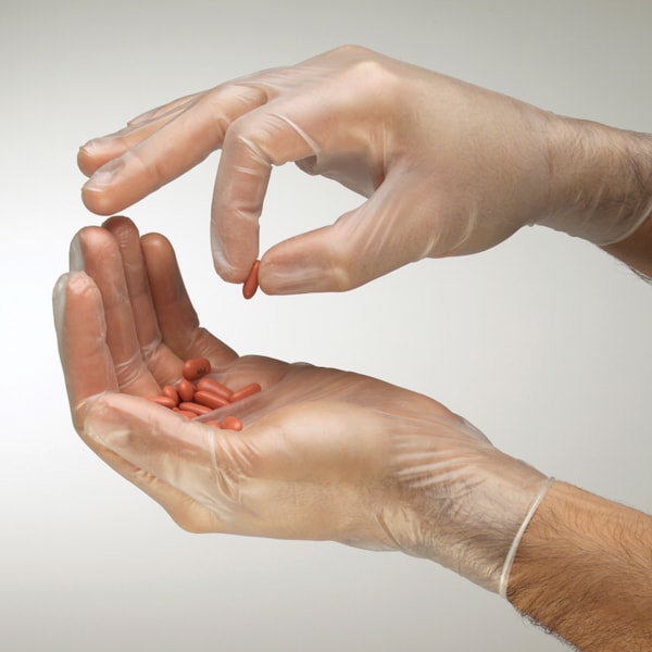 3.5 mil Industrial Grade Powder-Free 9.5" Vinyl Disposable Gloves, 100/Box