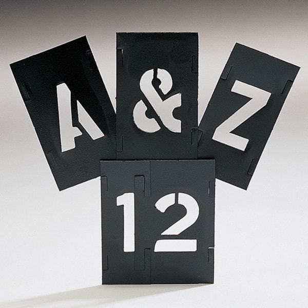 2" Plastic Interlocking Stencil Set