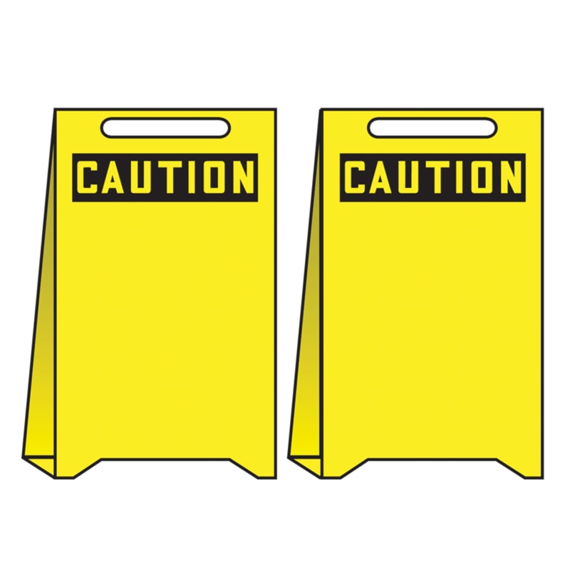 Caution Blank Reversible Fold-Ups® Sign