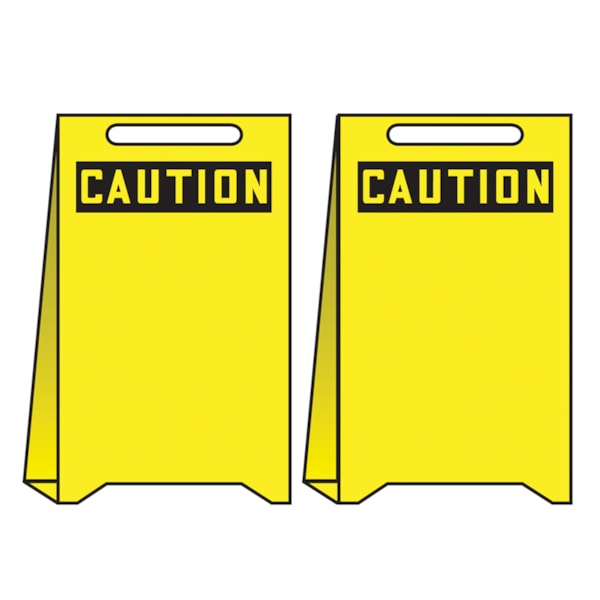 Caution Blank Reversible Fold-Ups® Sign