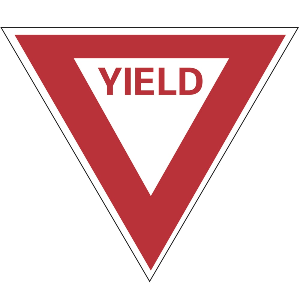 Yield 30" Reflective Traffic Control Safety Sign