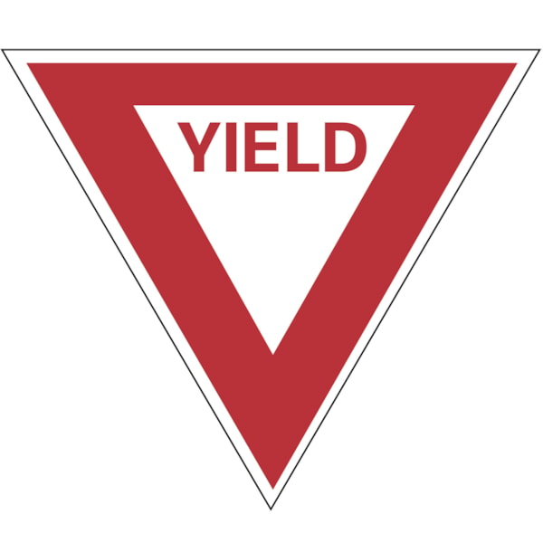 Yield 30" Reflective Traffic Control Safety Sign
