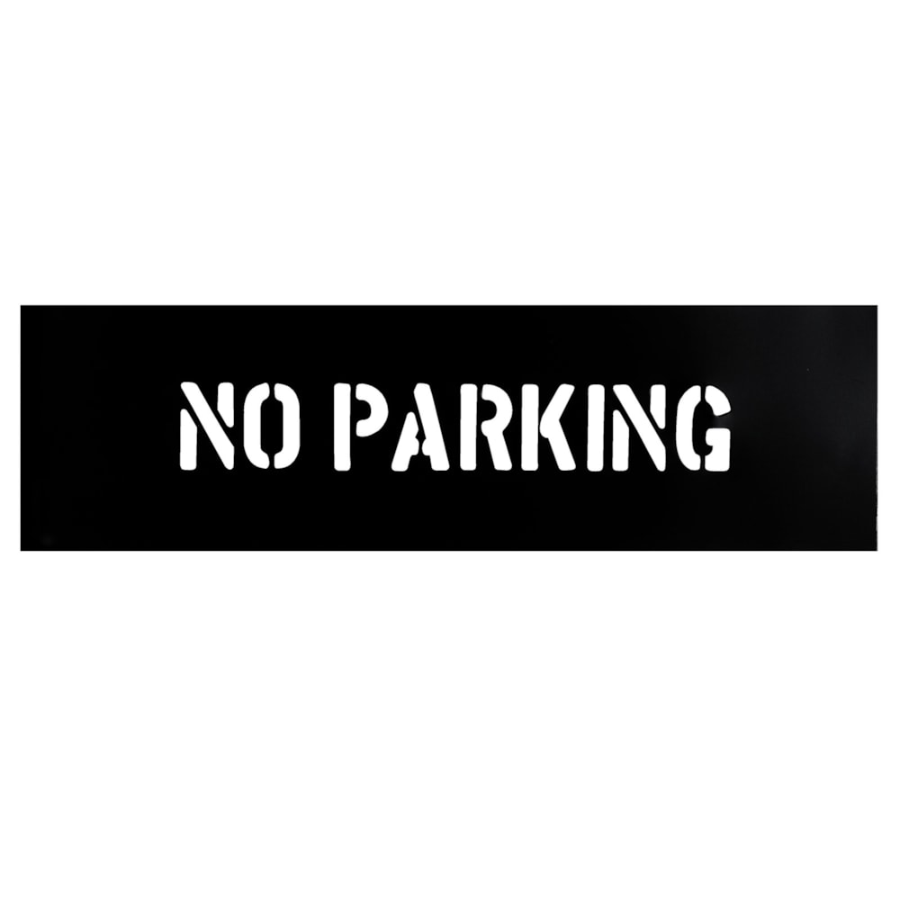 No Parking 2" Letters Plastic Safety & Parking Control Stencil