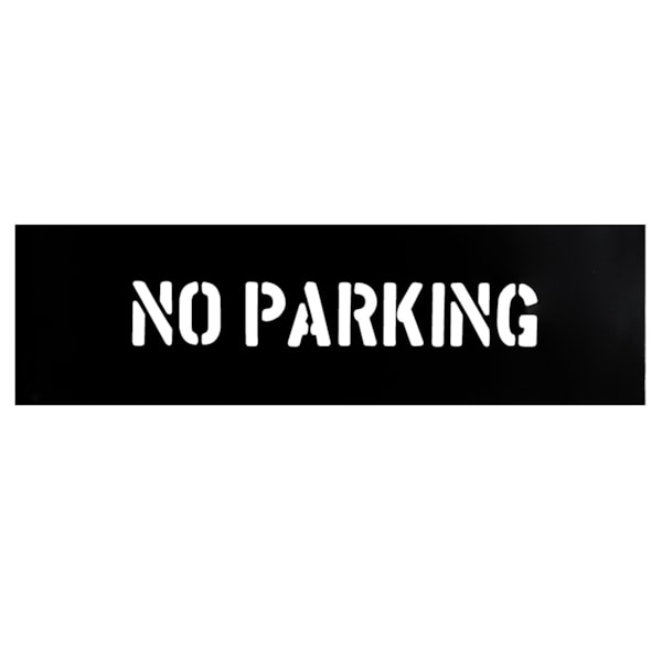 No Parking 2" Letters Plastic Safety & Parking Control Stencil