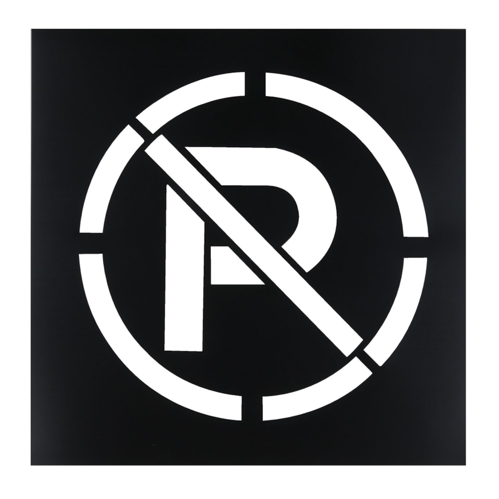 15" dia. No Parking Symbol Plastic Safety & Parking Control Stencil