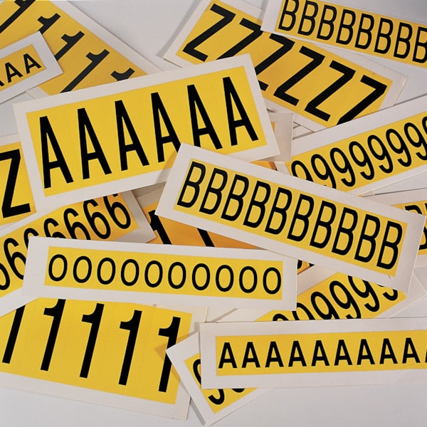 1" Self-Adhesive Cloth-Vinyl Numbers, 10/Card
