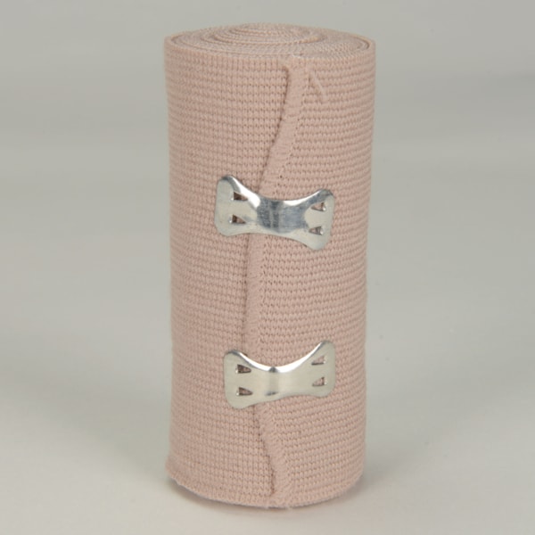 4" x 5 yd. Elastic First Aid Bandage Wrap & Clips