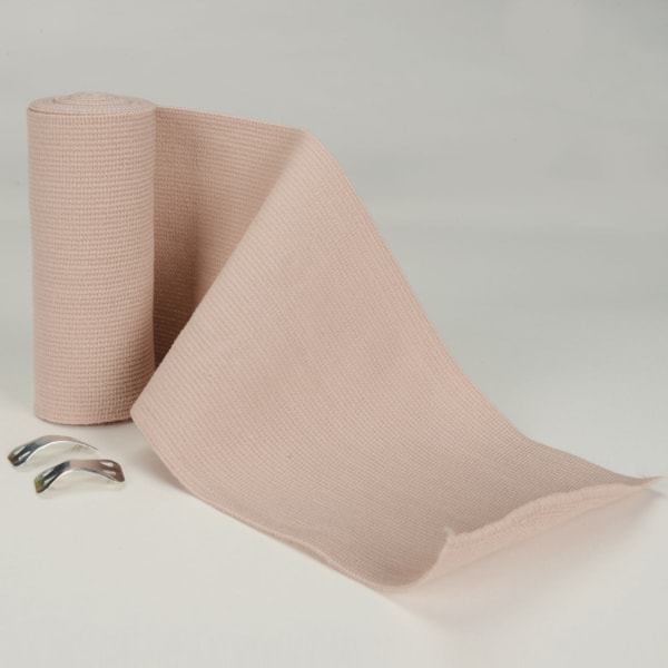 4" x 5 yd. Elastic First Aid Bandage Wrap & Clips