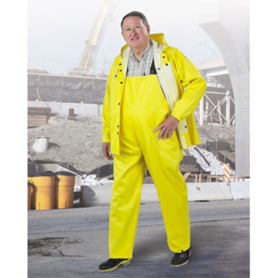 Webtex Attached Hood Heavy-Duty 3-Piece Rainsuit